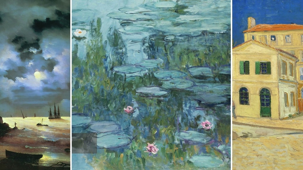 Fine Art TV — Silent Art Gallery · August 19 Night | Monet · Water Lilies & others