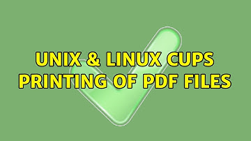 Unix & Linux: CUPS printing of pdf files (2 Solutions!!)