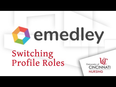 eMedley Tutorial: Switching Profile Roles