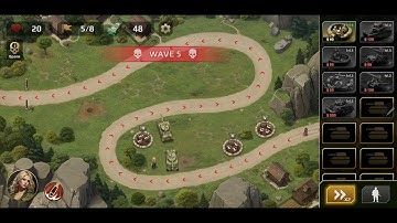 WWII Defense: RTS Army TD Game (mobile) Level 9 Walkthrough (Easy)