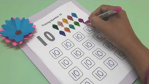 How To Write Number 10 | Toddler Learning| Let Us learn Numbers| Leran to write Numbers| Number 10