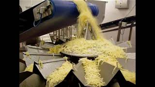 shredded cheese weighing and packing system, cheese packaging machine