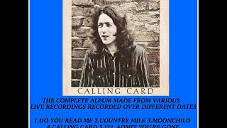 RORY GALLAGHER - A LIVE VERSION OF THE CALLING CARD ALBUM