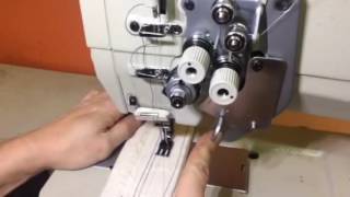 Двухигольная швейная машина с игольным продвижением и отключением одной из игл AURORA A-875