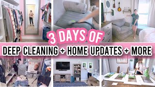 *NEW* 3 DAY EXTREME DEEP CLEAN WITH ME 2024 + HOME UPDATES + MORE | SPEED CLEANING MOTIVATION