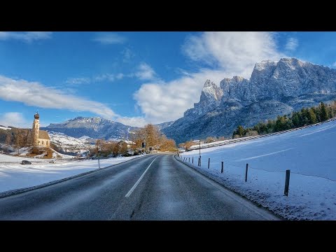 CASTELROTTO South Tyrol scenic drive in WINTER | Italy