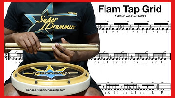 ADVANCED FOR DRUMMERS | Flam Tap Grid + Breakdown
