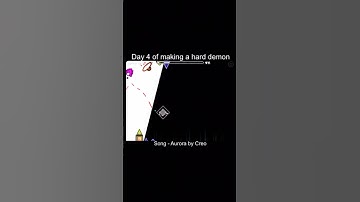 Day 4 of making a hard demon #geometrydash #gd #caketraining