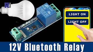 12V Bluetooth Relay to control AC or DC load using mobile Phone screenshot 1