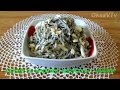 Салат из морской капусты с яйцом. Marine cabbage salad with egg