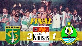 Persebaya vs Bandung Raya 3-1 || Final Liga Indonesia (Liga Kansas) 1997 || Persebaya Juara!