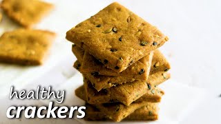Whole Wheat Masala Crackers | Healthy Crackers Recipe | TabuTinkuFoodies