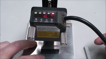 Laser Displacement Sensor 1P Menu function step by step