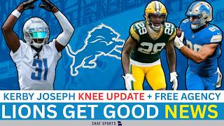 Lions Get GOOD NEWS On Kerby Joseph's Knee, Sign Rasul Douglas + Free Agency