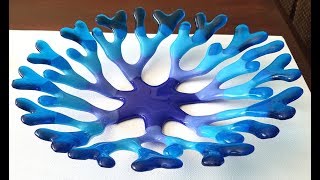 Fused Glass Coral Bowl Instructions Time Laps, My First Fused Glass Project