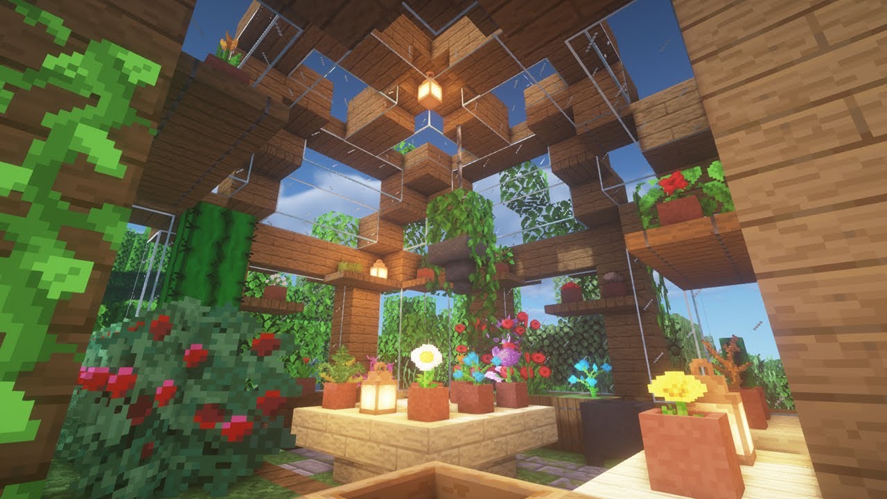 Minecraft Dome Greenhouse Tutorialㅣ Medieval Town 28 Youtube