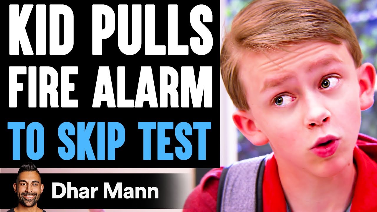 KID PULLS Fire Alarm To SKIP TEST He Lives To Regret It  Dhar Mann