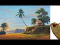 Acrylic Landscape Painting in Time-lapse / Nipa Hut House / JMLisondra