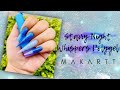 NEW Makartt Starry Night Whispers Polygel & 123 Go Extreme Tapered Stiletto | enailcouture