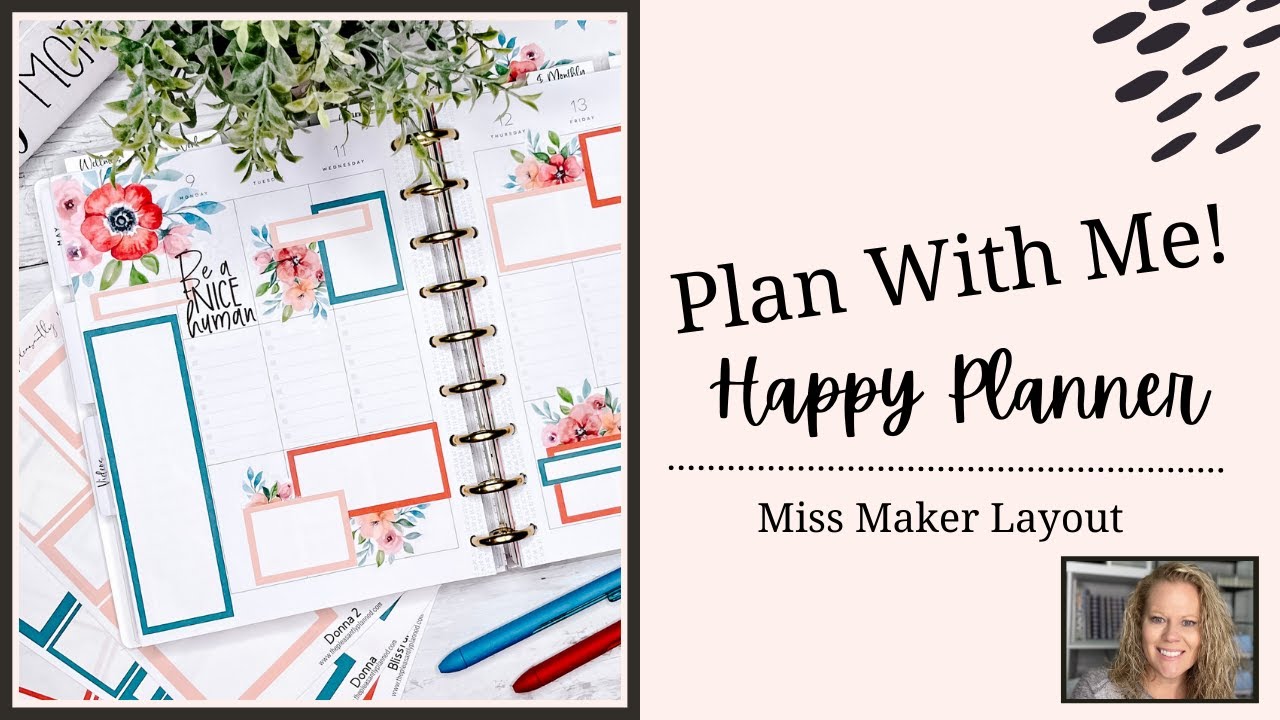 Plan With Me! | Happy Planner | Miss Maker Vertical | May 9-15, 2022