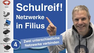 Netzwerke mit Filius - Teil 4: Zwei unterschiedliche Netzwerke miteinander verbinden