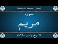 القرآن الكريم بصوت ياسر سلامة سورة مريم 