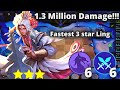 1.3 MILLION DAMAGE 3 STAR WYRMSLAYER LING IS CRAZY | MLBB MAGIC CHESS BEST SYNERGY COMBO TERKUAT