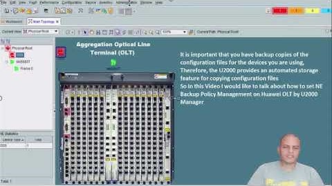 OLT Backup Configuration By U2000