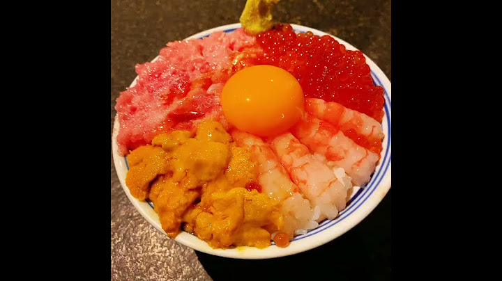 ［台灣 台北美食］療癒的破蛋💚海鮮四色丼飯［海膽💚甜蝦💚鮭魚卵💚鮪魚泥］ japanesefood