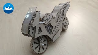 Мотоцикл из картона/Motorcycle made of cardboard/DIY
