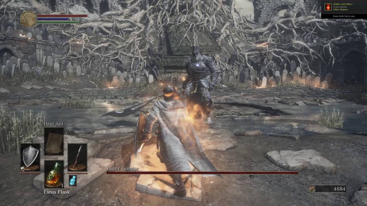 Dark Souls III trying to parry