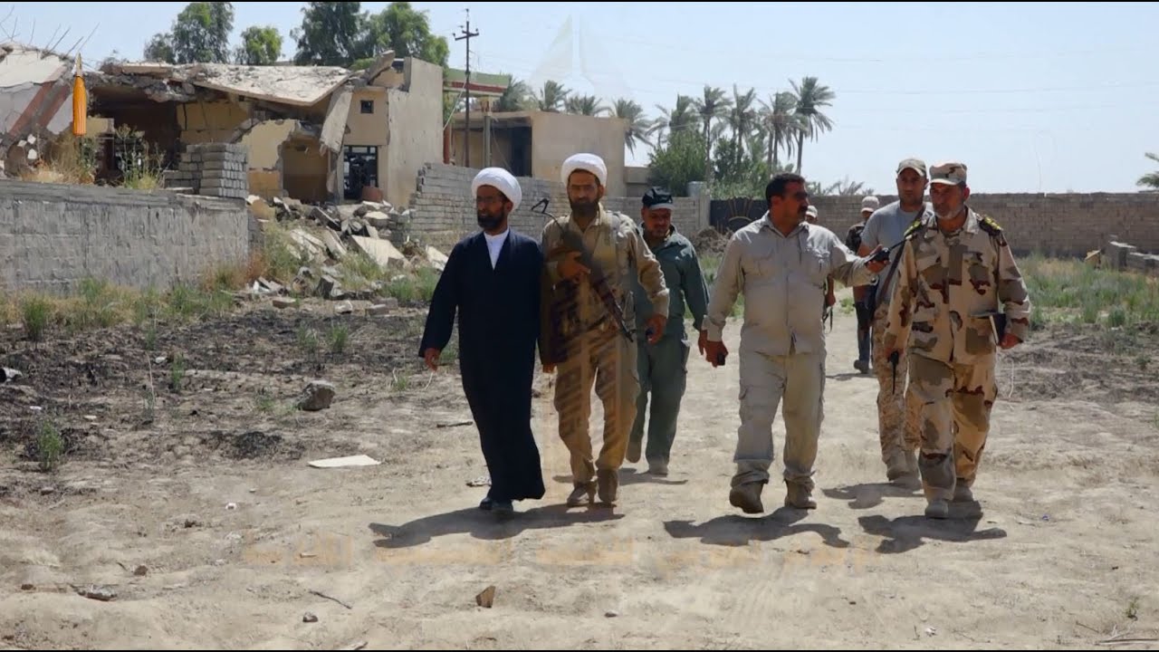 الإعلام الحربي للعتبة الحسينية المقدسة في جولة مع لواء علي الأكبر(ع) في المناطق المحررة في قضاء بيجي