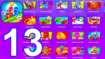 Stickman Party 1 2 3 4 MiniGames - Gameplay Walkthrough Part 13 Tournament Mode Random Funny Games