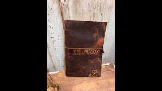 Using The Engraving Tool On A Leather Journal