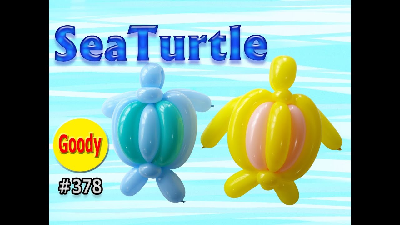 Balloon Art】 Hawaii 🌺 サーフィン 🏄🌊 How to make Sea Turtle