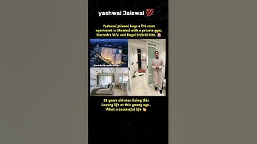 Yashasvi Jaiswal’s ₹16 Crore Mumbai Luxury Life at Just 23 🤯🔥
