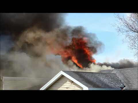 House fire in the Town of Sheboygan on April 15, 2015