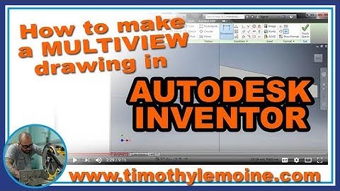 Making a Multiview in Autodesk Inventor
