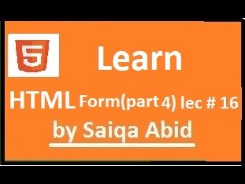 HTML form ,Submit & reset button || Part#4 || lec#16 || (URDU/HINDI || with easy steps