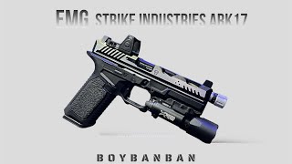 EMG STRIKE INDUSTRIES ARK17 ปืนสั้น ระบบแก๊ส โบลแบล็ค สวยเกินต้าน #BOYBBGUN Ep.203