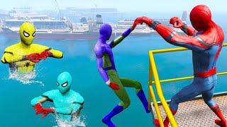 GTA 5 Epic Ragdolls | Spiderman and Super Heroes Jumps/Fails Episode-21(Euphoria Physics)