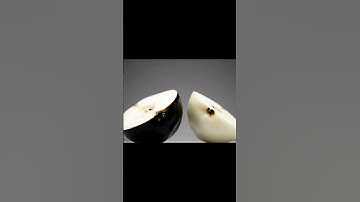 Slicing a Yin & Yang Pear Creates Perfect Balance ☯️ | Meditative ASMR #asmr #satisfying #cuttingart