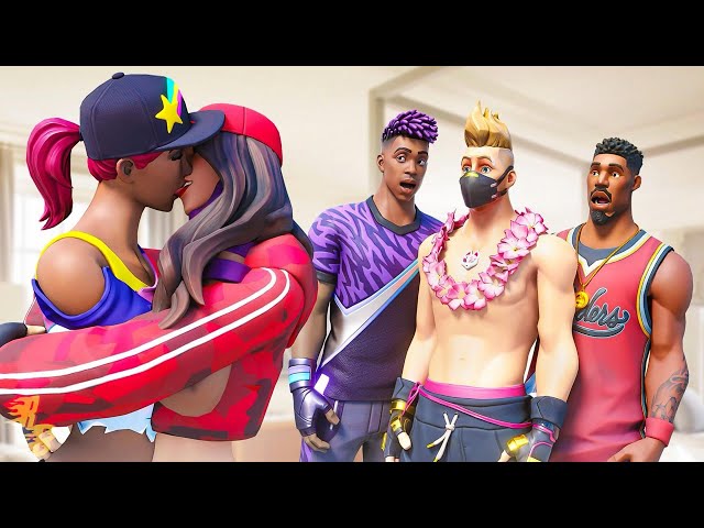 Fortnite Roleplay SPIN THE BOTTLE | Fortnite Short Film (THEY MADE OUT?!) class=