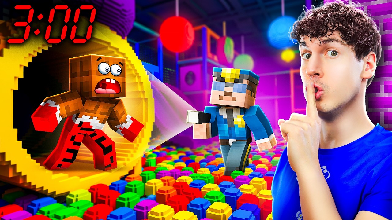 ЗРЯ МЫ ОСТАЛИСЬ В ИГРОВОЙ КОМНАТЕ НОЧЬЮ!😱 МАЙНКРАФТ
