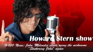 H100 News   John Melendez starts using the nickname Stuttering John  again