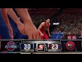 NBA 2K15 MyLeague 2nd Quarter Full Highlights Pistons Vs Hawks October 28 2015 