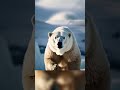a wild bear standing on cliff #phonk #bear #animals #wildlife #wildanimals #polarbear #cutecreature