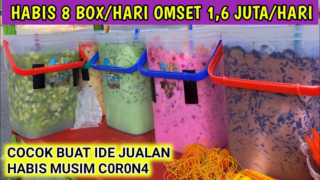 CARA PEMBUATAN ES BUAH KEKINIAN VIRAL KEKINIAN HABIS 8 BOX/HARI OMSET 1