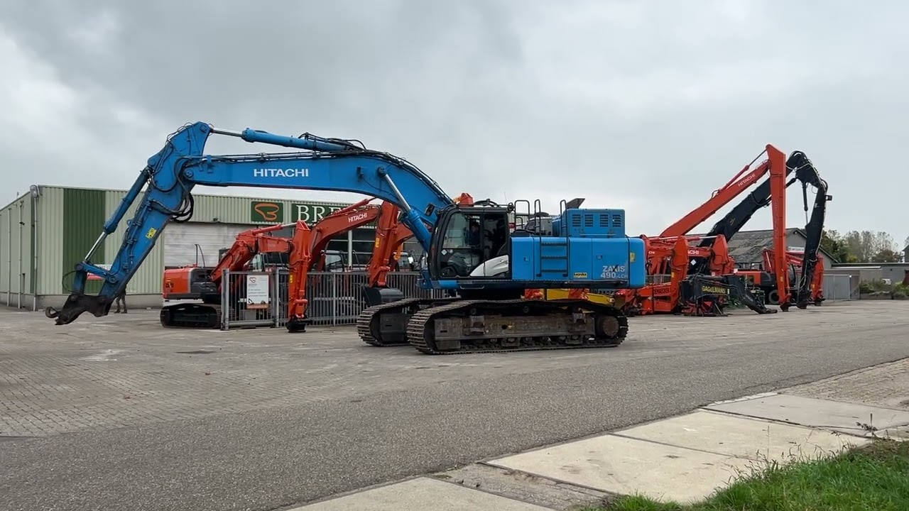 チョピー Hitachi ZX 490LCH-6 2017 - YouTube