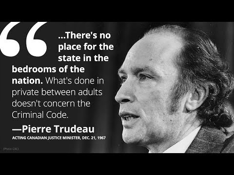 No Place For The State In The Bedrooms Of The Nation - Pierre Trudeau  (1967) - YouTube